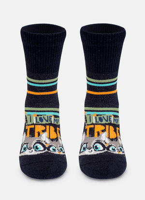 Meia Cano Longo Bebê Família Guaxinim