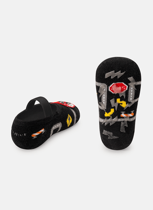 Meia Sapatilha Bebê Menino com Aplique Carros