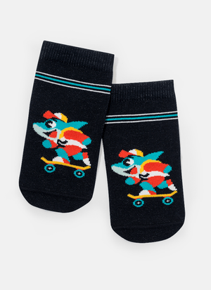 Meia Soquete Menino Tubarão