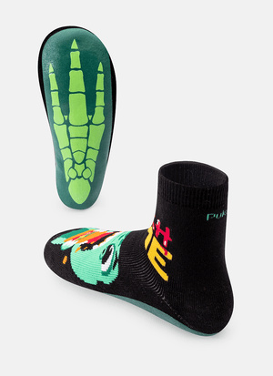 Meia Soquete Menino Sola Emborrachada Dino Food
