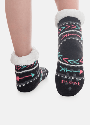 Meia Botinha Antiderrapante Menina Boho