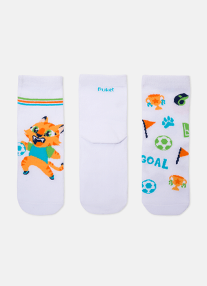 Kit com 3 meias Menino Gato