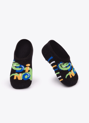 Meia Sapatinho com Antiderrapante Bebê Menino Dinossauro