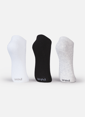 Kit com 3 Meias Unissex Kids Lisa